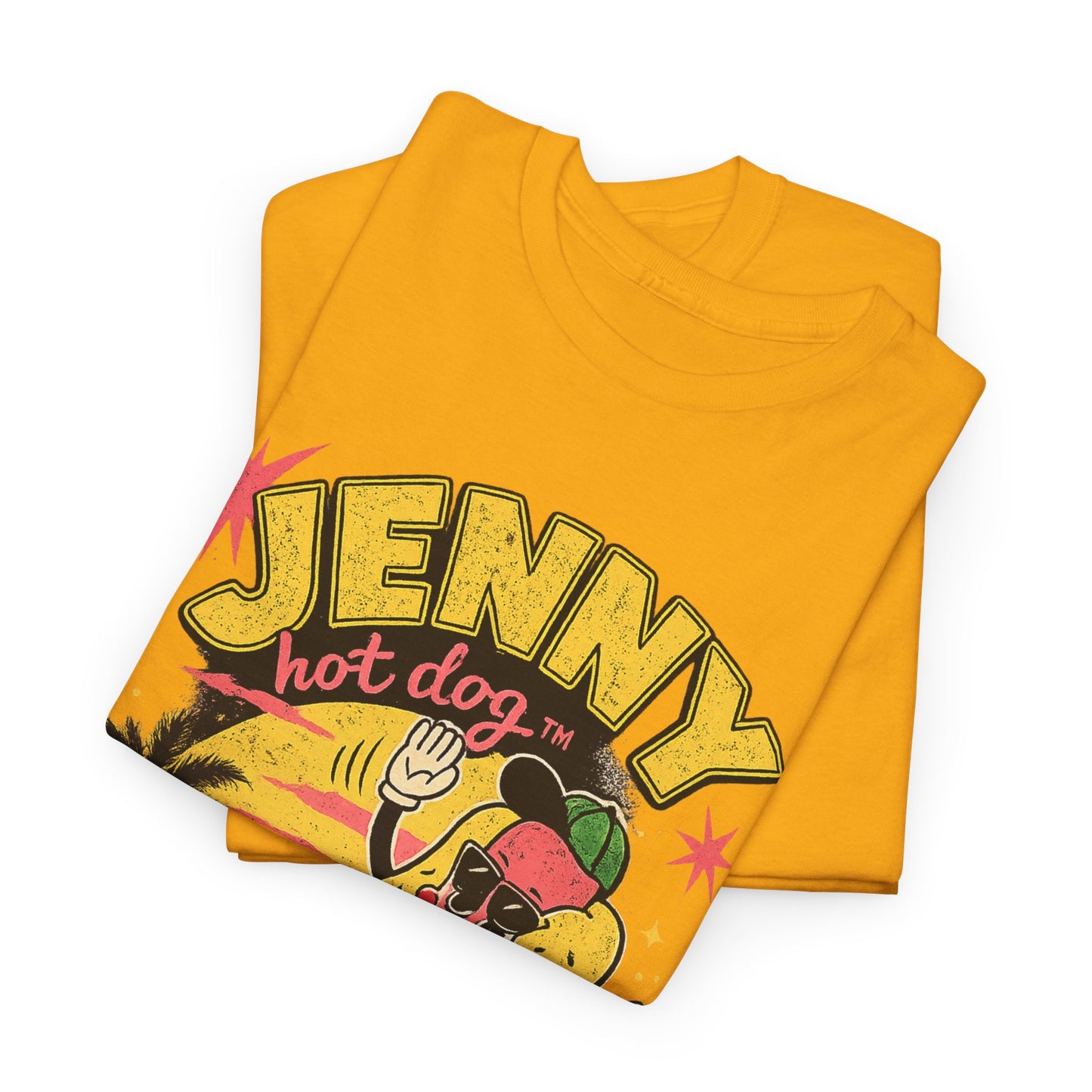 Jenny Hot Dog Skate Tee — Retro Beach Skateboard Graphic T-Shirt